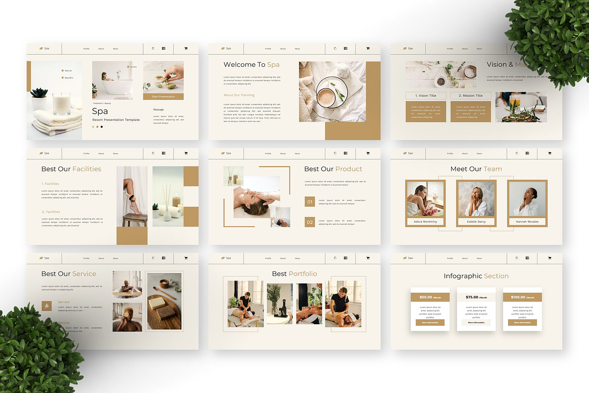 Spa - Resort Google Slide preview 2