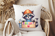 Cute KawaiI Construction Watercolor, an Illustration by Pixels.Craft (Thumbnail 6 of 7)