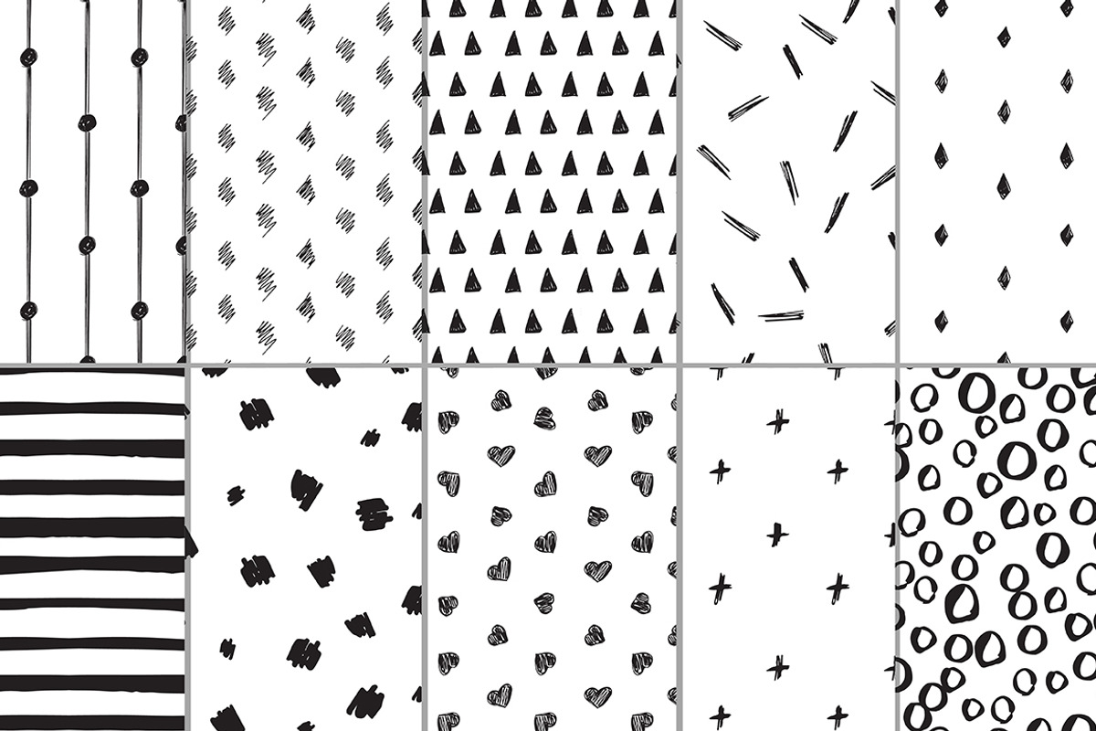 30 hand drawn patterns, a Background Graphic by Imageblend (Photo 4 of 6)