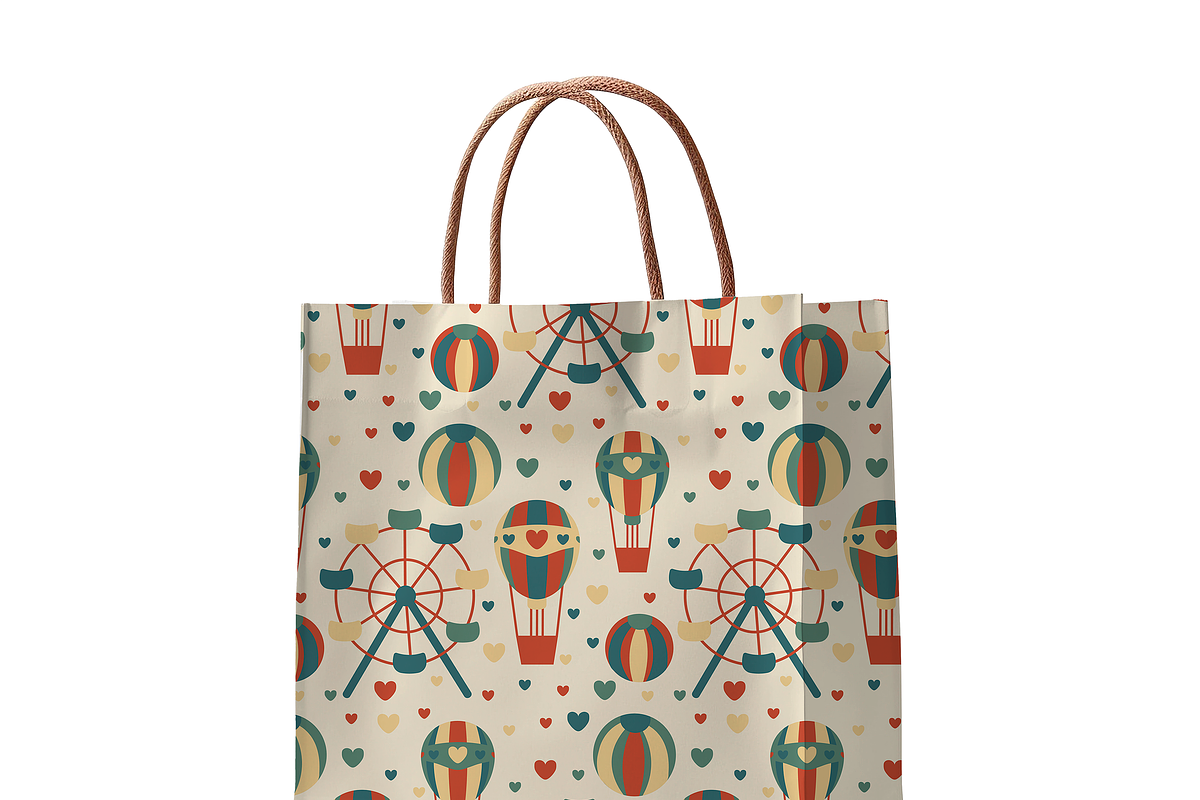 Seamless Pattern of Amusement Park E, a Texture Illustration by JYa_Design (Photo 2 of 3)