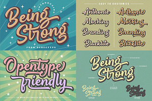 Vintage Retro Font Bundle