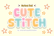 Cute Stitch - Display Font Types, a Font by KiddoGlyphs Studio (Thumbnail 1 of 3)