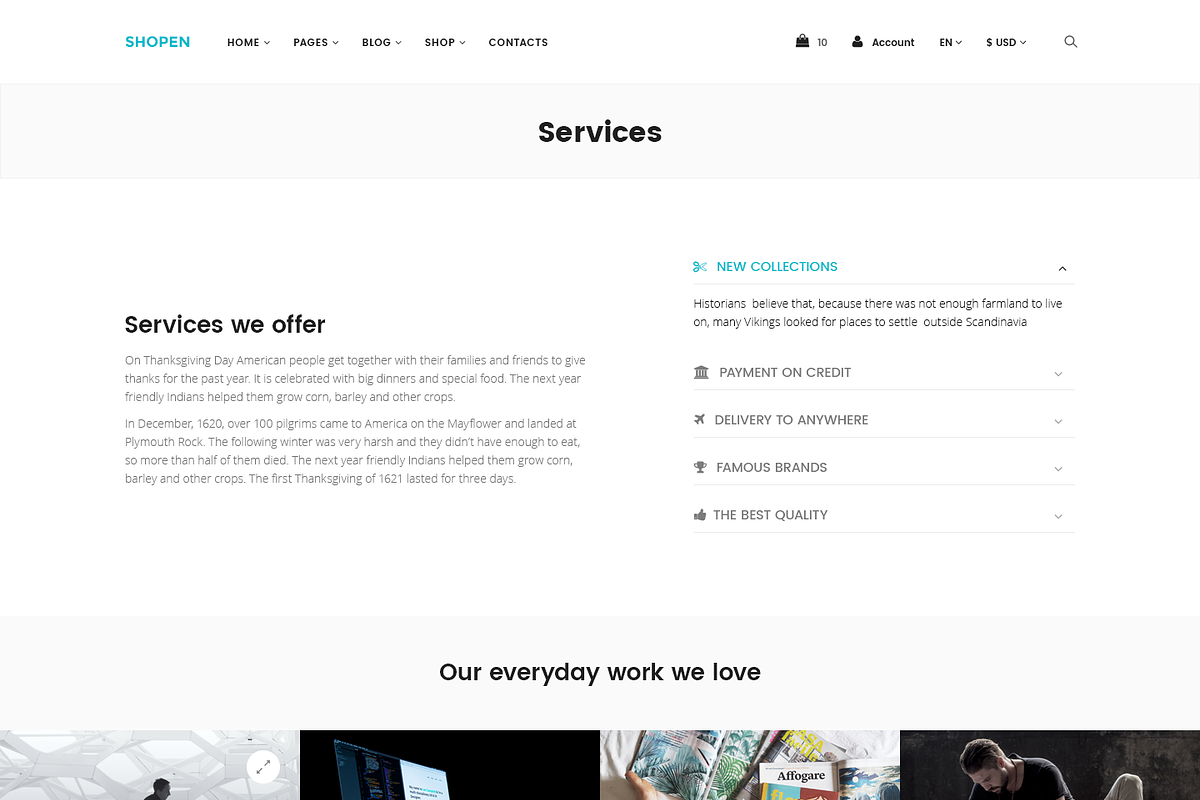 Shopen — Multipurpose PSD Template, a Templates & Theme by ScienteCraft (Photo 42 of 50)