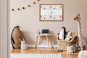 Landscape Frame in Baby Room Mock-up, a Print Template by Branda Keeps (Thumbnail 11 of 30)