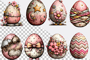 Whimsicale Aster Egg Clipart Bundle., an Illustration by SVGArt (Thumbnail 2 of 7)