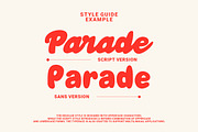 Retro Parade - Bold Handwritten Duo, a Sans Serif Font by Bale Type (Thumbnail 8 of 10)