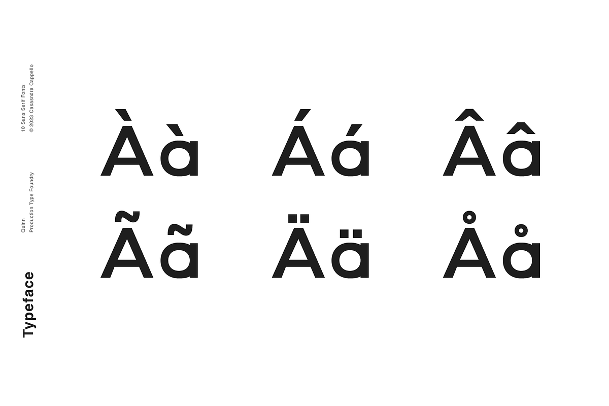 Quinn - A minimal sans serif, a Sans Serif Font by Cassandra Cappello (Photo 4 of 6)