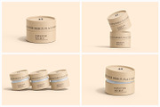 Kraft Cylinder Paper Tube Mockup, a Packaging Mockup by Ram Studio LLC (Thumbnail 2 of 12)