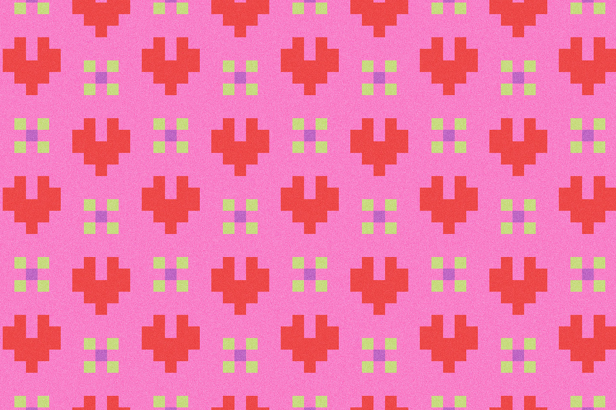 Naive Pixel Jacquard 8bit Patterns, a Pattern Graphic by likorbut (Photo 10 of 12)