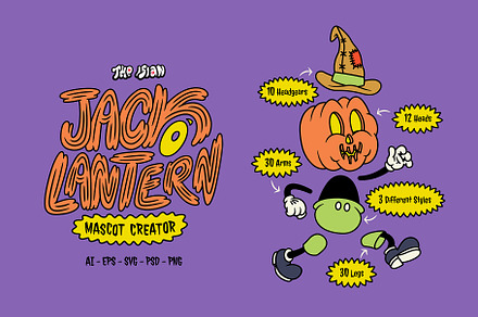 Jack O' Lantern Mascot Creator