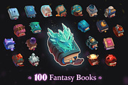 100 Fantasy Books, an Icon by jovanadamcevska (Thumbnail 1 of 4)