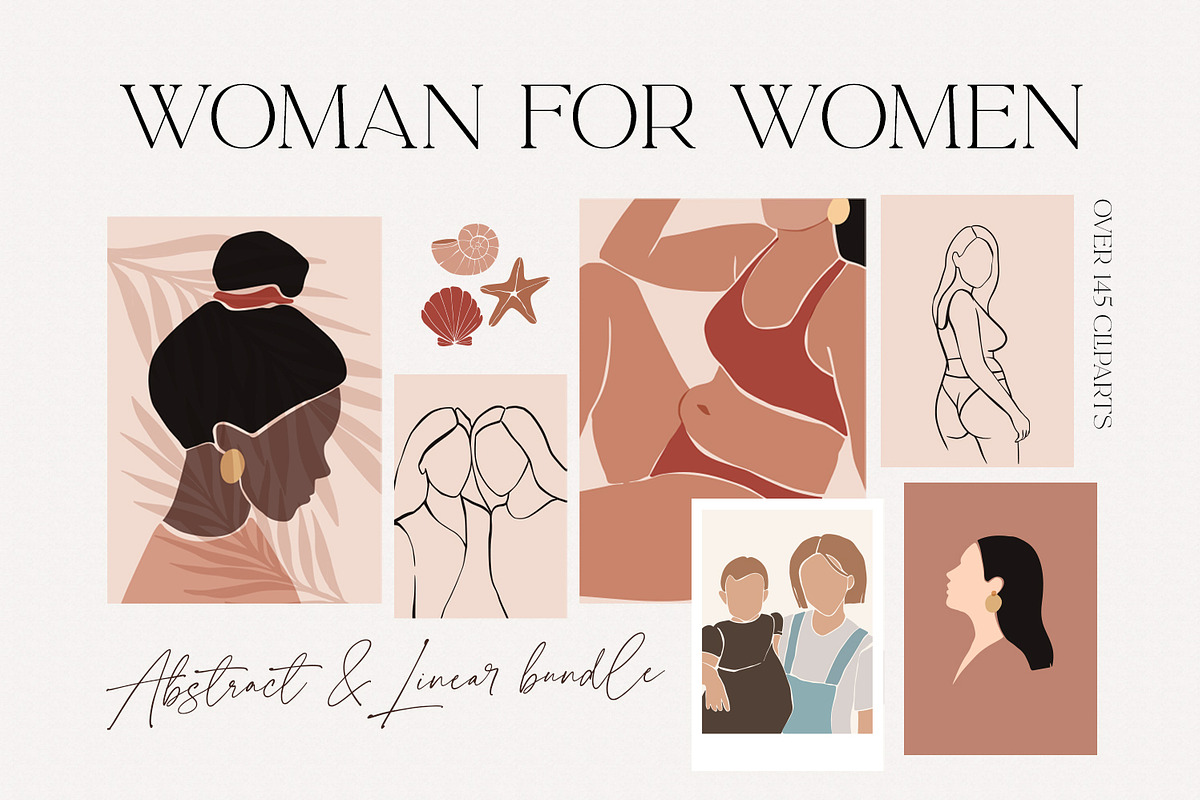 Woman for Women Abstract & line, an Illustration by Kate Macate (Photo 1 of 9)