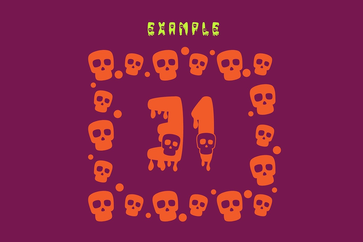 Quick Skull - Decorative font, a Sans Serif Font by Brown Cupple (Photo 6 of 7)