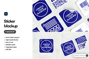 Sticker Mockup, a Merchandise Mockup by SLAB! Design (Thumbnail 1 of 7)