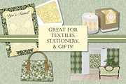 William Morris Style Patterns - Sage, a Pattern Graphic by RachelStudio (Thumbnail 9 of 10)