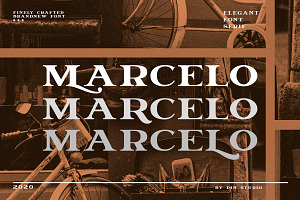 MARCELO-ENGRAVED FONT