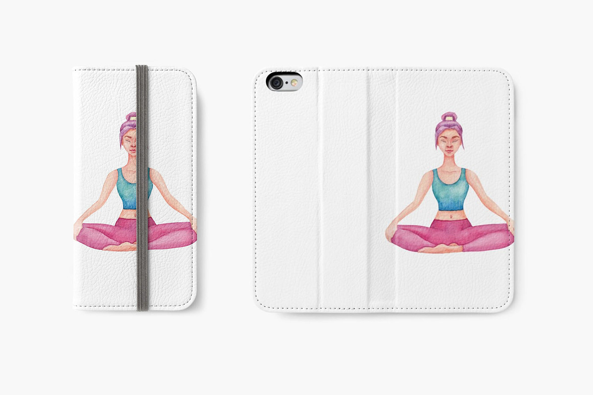 Watercolor Yoga Set, a Healthcare Illustration by Tabiti (Photo 19 of 30)