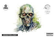 Halloween Spooky Zombie PNG Bundle, a Seasonal Illustration by Creative Arslan (Thumbnail 5 of 7)