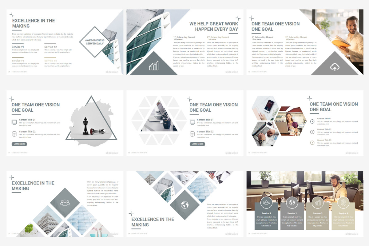 Best Stunning PowerPoint Template, a Presentation Template by SlideSalad