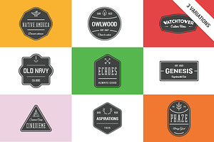 Simple logo badges