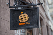 Burger Time Logo Template, a Branding & Logo Template by Raj Shop (Thumbnail 2 of 5)