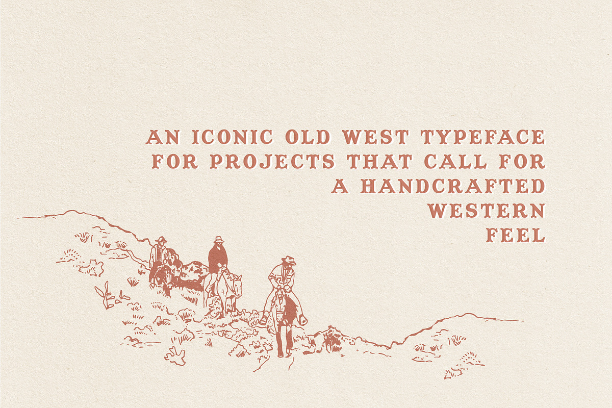 Coachwhip -  A Western Font, a Font by Antiquaria (Photo 2 of 4)