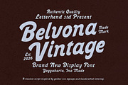 Belvona Vintage Display Font, a Serif Font by Letterhend Studio (Thumbnail 1 of 9)