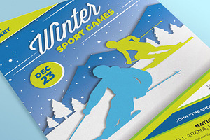 Winter Sports Games Flyers