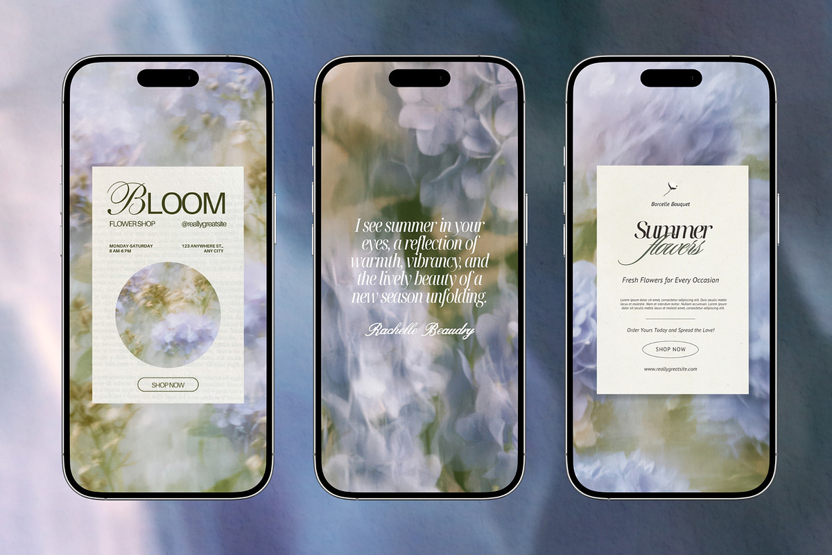 June Bloom Floral Backgrounds, a Background Graphic by lerinartstudio (Photo 6 of 11)