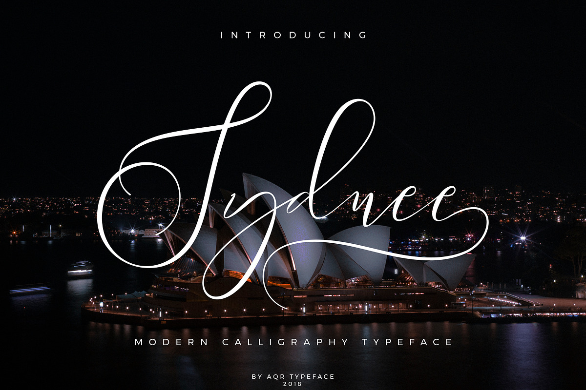 Sydnee Modern Calligraphy Font, a Script Font by AQR Studio (Photo 11 of 11)