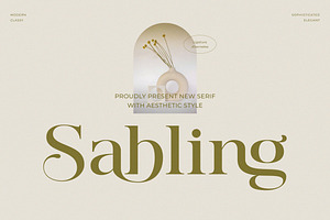 Sabling - Aesthetic Serif Font