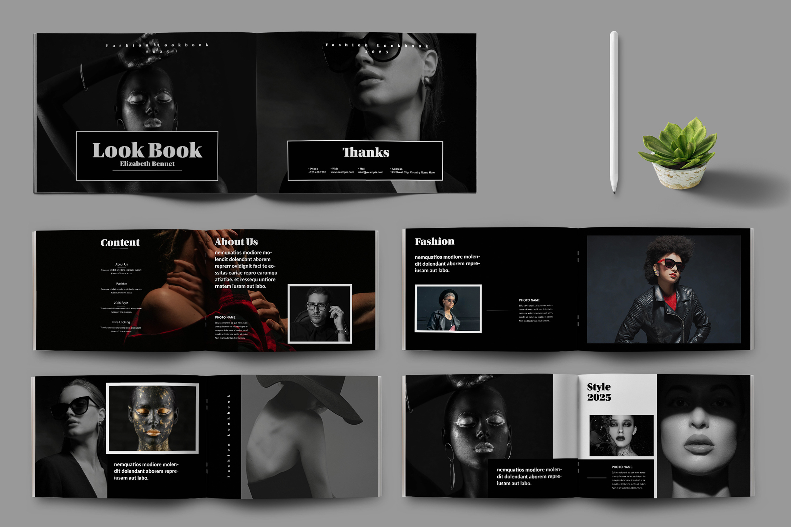 Fashion Magazine Look Book Design