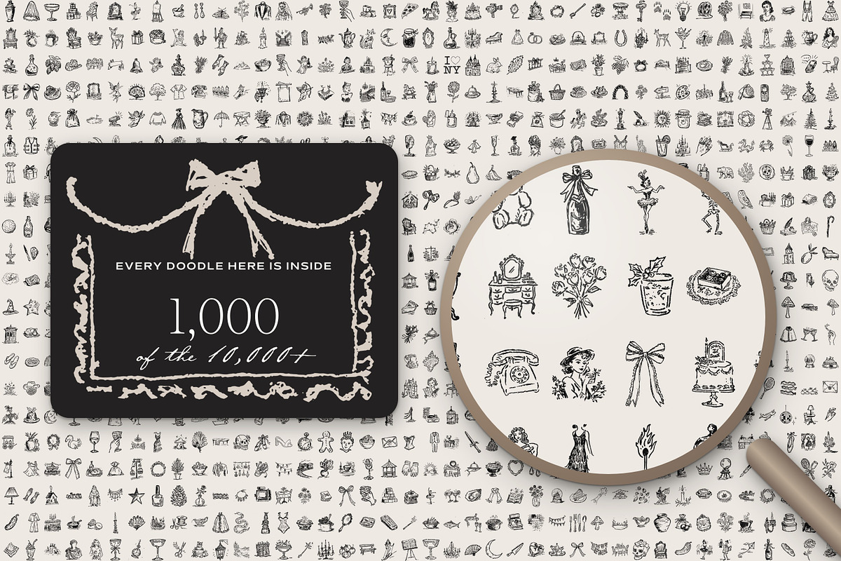 Hand Drawn Whimsical Doodle Bundle, an Object Illustration by The October Creative (Photo 5 of 11)