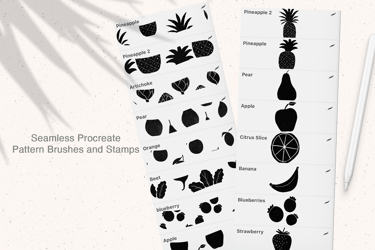 Fruit and Veggie Stamps, a Brush Add-On by Sweet Fig (Photo 3 of 9)