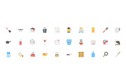 100 Kitchen Utensils Flat Icons, a Duotone Icon by Creative Stall (Thumbnail 3 of 3)