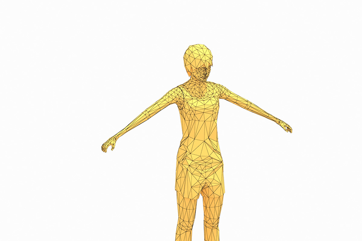 Low Poly Woman Exercise RIG, a Characters & Person 3D Model by Daniel Mikulik (Photo 13 of 14)