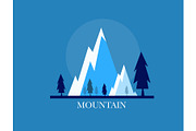 Mountains logo set bundle vector, a Seasonal Illustration by foxndeer (Thumbnail 4 of 4)