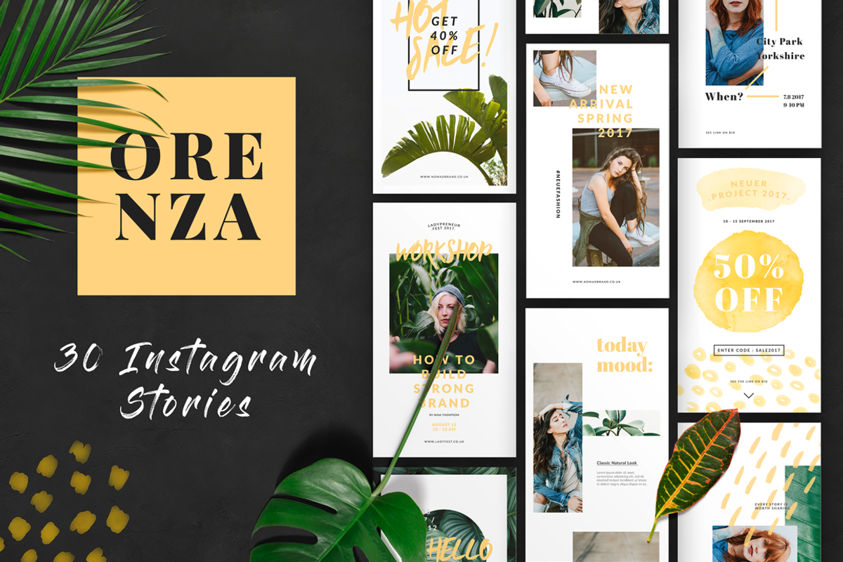 ORENZA - Instagram Stories, a Social Media Template by Elokka Std. (Photo 1 of 6)