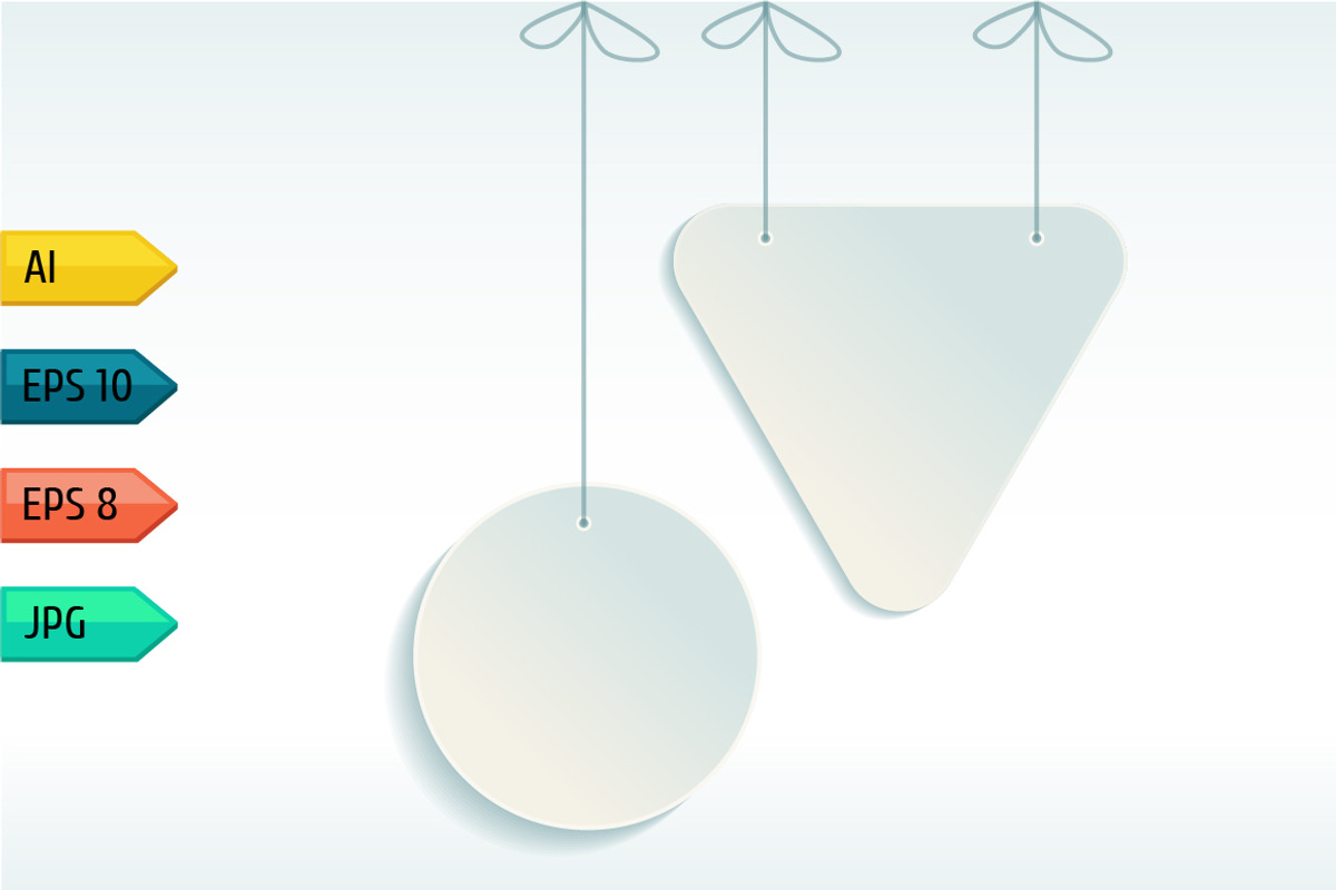 Set of paper tag icons., an Illustration by julia_musdotter (Photo 2 of 5)