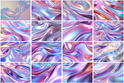 Holographic Liquid Shiny Background, a Texture Graphic by Forhadx5 (Thumbnail 4 of 5)