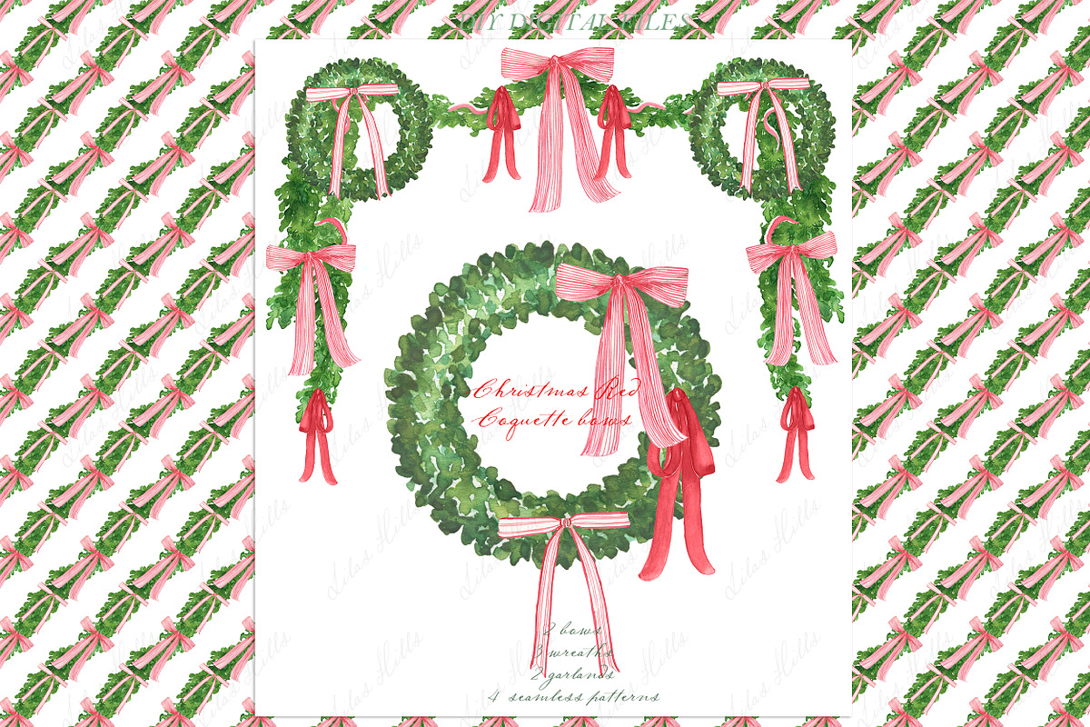 Red Christmas Coquette Bow, a Graphic by LABFcreations (Photo 1 of 4)