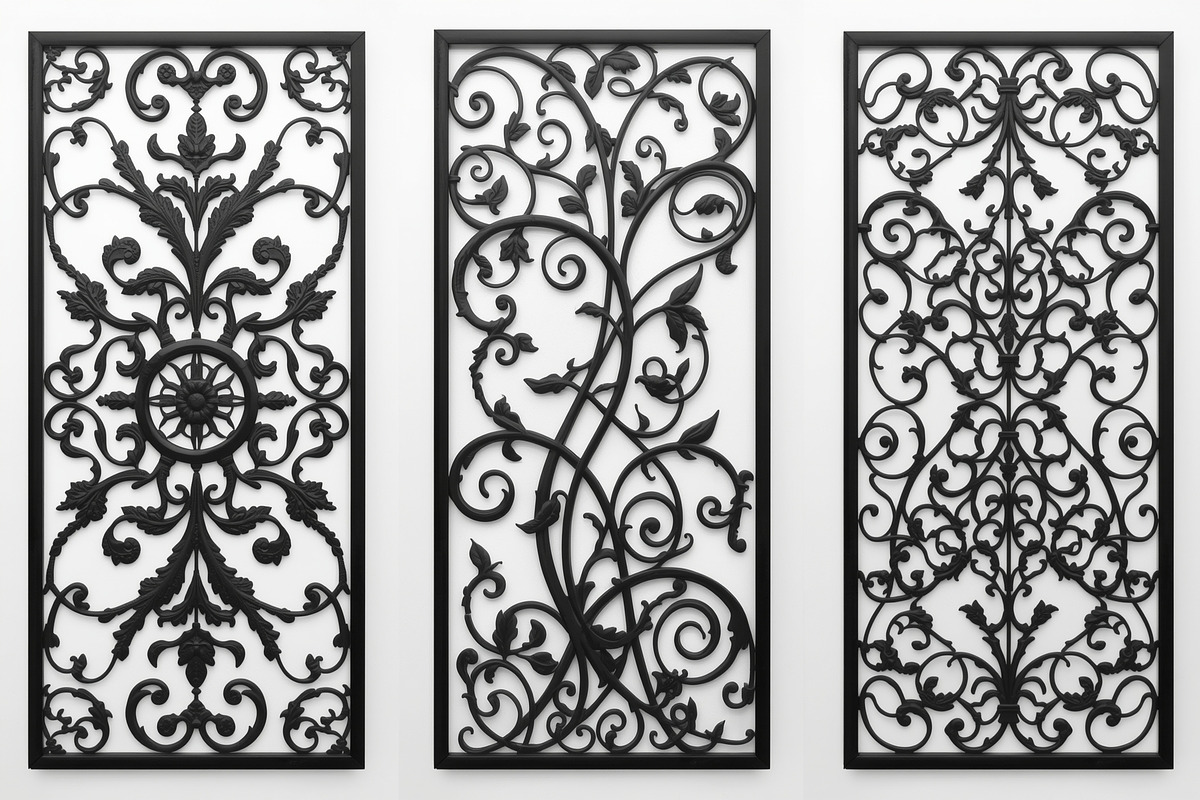 Decorative Floral Panel Silhouette, an Illustration by musafir_fashion (Photo 8 of 21)