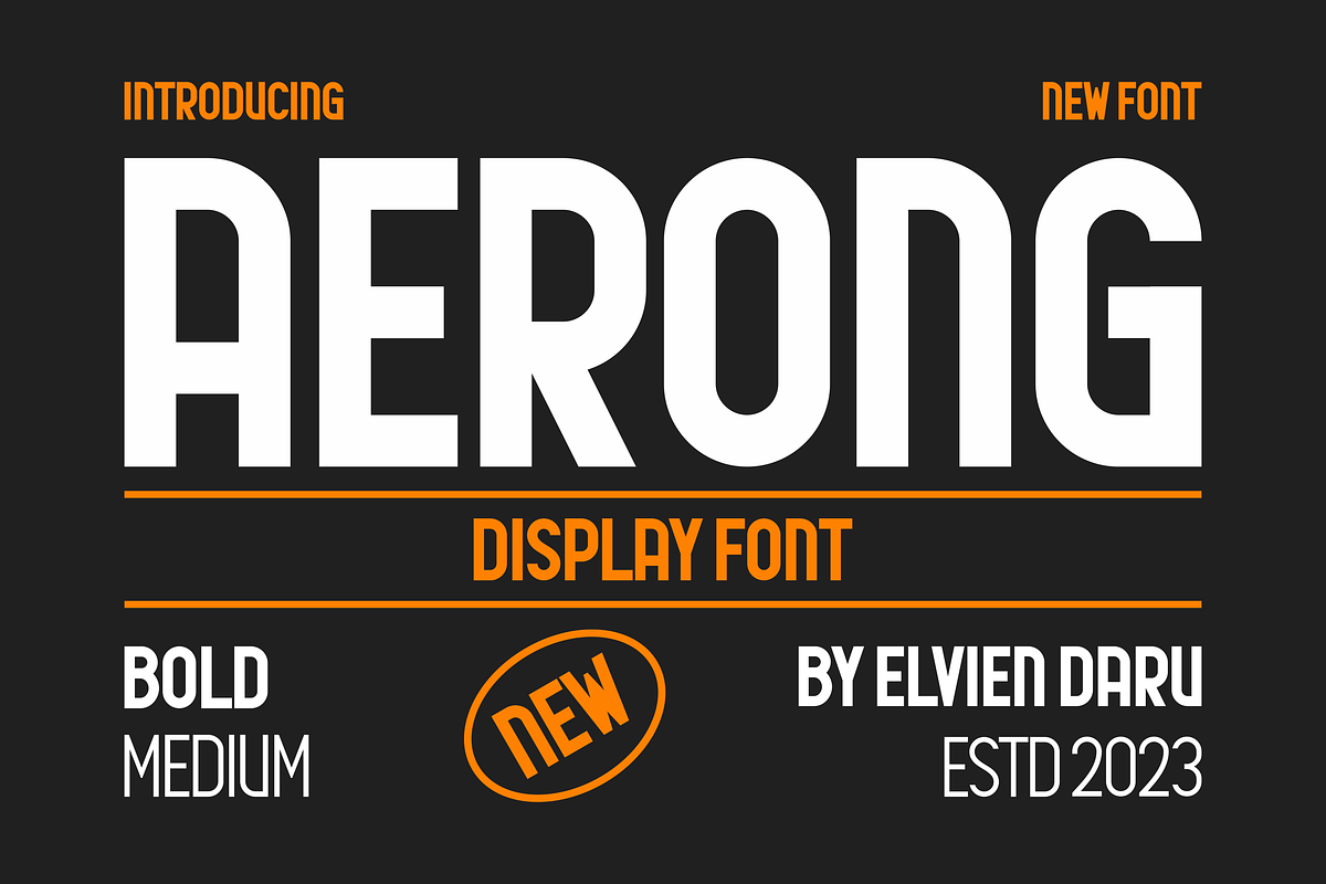 Aerong Vintage Font, a Sans Serif Font by lelevien