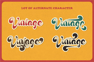 Antique Vignette - Vintage Script