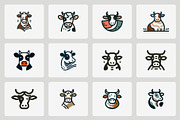 Cow modern line logo, a Branding & Logo Template by Vectorium Studio (Thumbnail 2 of 2)