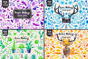 Colorful Madness Floral Bundle, a Decorative Illustration by Stella's Graphic Supply (Thumbnail 2 of 15)