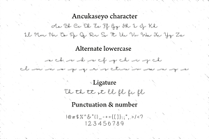 Ancukaseyo Font