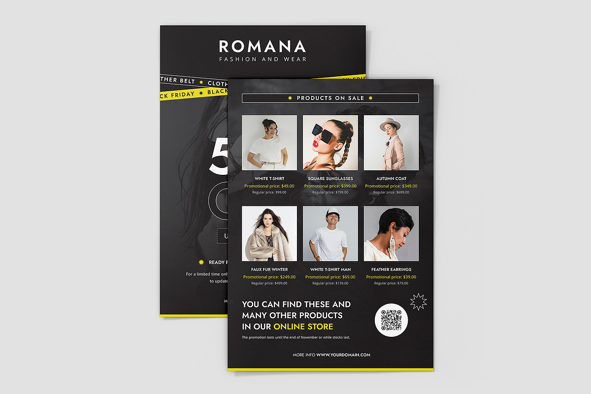 Fashion Black Friday Flyer Template, a Flyer Template by artbart (Photo 3 of 9)