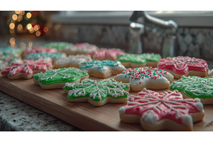 Festive Christmas Cookies with, a Holiday Photo by Lermont51