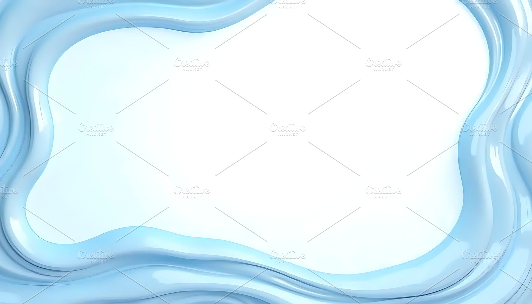 Soft Blue Liquid Lines With Copy Foc, a Photo by LOGOCREATIVE